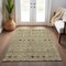 Homeroots 3' X 5' Sage Ivory And Beige Geometric Washable Indoor Outdoor Area Rug 612214 - alternate 4