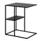 Homeroots 24" Black Steel End Table With Shelf 543836 - alternate 2