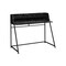 Homeroots 47" Black and White Wood and Metal Sled Computer Desk 489986 - alternate 1