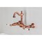 Kingston Brass Two-Handle Wall Mount Bridge Kitchen Faucet, Antique Copper KS244PLAC - alternate 3