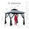 Sunjoy 9.5 ft x 9.5 ft Tan and Black 2-tone Steel Gazebo A101011141 - alternate 3