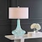 Jonathan Y Montreal 29" Glass/Acrylic LED Table Lamp, Ice Blue JYL2001A - alternate 5
