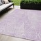 Homeroots 5' X 8' Purple And Ivory Geometric Washable Indoor Outdoor Area Rug 577584 - alternate 1