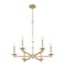 Z-Lite Kaden 6-Light Chandelier, 28 in W, Modern Gold 3045-6MGLD - alternate 2
