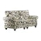 Homeroots 56in Sage Navy Blue And Brown Floral Loveseat 719783 - alternate 1