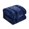 Homeroots Navy Blue King Polyester 130 Thread Count Washable Down Comforter Set 528904 - alternate 1