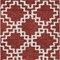 Homeroots 3' X 5' Brick Red And Ivory Geometric Washable Indoor Outdoor Area Rug 593738 - alternate 3