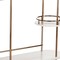 Homeroots Gold Black and White Metal Oval Bar Cart With Wine Storage 402550 - alternate 8
