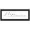 Homeroots Hope Black Framed Print Wall Art 415399 - alternate 1