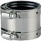 Prosource Coupling, 3 in, Rubber/Stainless Steel, Black/Stainless Steel Shield KJ-010 - alternate 1
