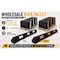 Traffic Kontrol Parking Wheel Stop Block Curb Kit, Rubber, 4 in Height, 72 in Length, 28 lbs TK-PS-6-BKYW-B-KIT - alternate 4