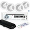 Pyle PyleMarine Stereo Receiver Speaker Kit, 6.5 in Waterproof Speakers, Bluetooth, MP3/USB/FM Radio PLCDBT85MRW - alternate 1