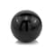 Homeroots 4" Black Aluminum Decorative Orb Tabletop Sculpture 373767 - alternate 1