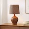 Jonathan Y Eben 23" Rustic Farmhouse Resin/Metal Gourd LED Table Lamp with Paper Rope Shade, Brown Wood Finish JYL9200A - alternate 4