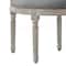 Homeroots 24" Gray and Beige Linen Arm Chair 533999 - alternate 3