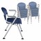 Regency Rico Classroom Training Stack Chair with Arms, Navy Blue, 11PK 306-NV-11PK - alternate 2