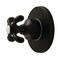 Kingston Brass Single-Handle Six-Way Diverter Valve with Round Trim Kit, Matte Black KS4030TX - alternate 1