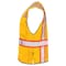 Dome75 Hi-Vis Safety Vest 4X/5X Class Non-ANSI/Enhanced Visibility , Zipper 6 Pockets, 2 Mic Tab DV2183 - alternate 3