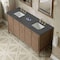 James Martin Vanities Kinnsden 72" Dbl Vanity, Weathered Oak, 3 CM Parisien Bleu Silestone Top, FreePower Wireless Charger D680-V72-WTO-FPBL - alternate 5