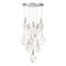 Euf Jateo, Chandelier, 16-Light, 24", Polished Nickel, Clear Glass 50102-013 - alternate 1