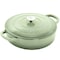 Crock-Pot Crock Pot Artisan 5 Qt Round Enameled Cast Iron Braiser Pan with Self Basting Lid in Pistachio Green 124963.02 - alternate 4