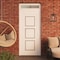 Vdomdoors Front Exterior Prehung Metal-Plastic Door, Manux 8661 White Silk, Top Sidelite Transom, Office Comm MANUX8661EXD-WS-W36xH80+14-LH - alternate 3