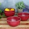 Gibson Home Rockabye 4 Piece Melamine Cereal Bowl Set in Dark Pink 136602.04 - alternate 4