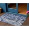 Homeroots 3' X 5' Denim Blue And Navy Blue Abstract Washable Indoor Outdoor Area Rug 577926 - alternate 1