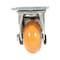 Vestil Polyurethane Swivel With Total Brake Caster 4 In. x 2 In. 1K Butterscotch/Silver CST-F34-4X2SI-SWTB1 - alternate 4