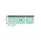 Homeroots 6" X 6" Aquamarine Mosaic Peel And Stick Removable Tiles 390825 - alternate 3