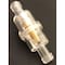 Helix Racing Products Fuel Filter, 5/16In 8mm, Small Cylinder Shape, Clear W/ Copper Pellet Sinter 118-9018 - alternate 1