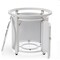 Leisuremod Walbrooke White Patio Round Tank Holder with Slats Design, White WHS24W - alternate 5