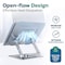 Purely Ergonomic Laptop/Tablet Stand 6-in-1 Docking Station for Devices up to 17, Silver L82 - alternate 3
