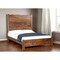 Homeroots Brown Live Edge Solid Wood Queen Bed Frame 552251 - alternate 1