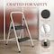 Wrightmaster 2-Step Folding Steel Step Stool, 7 ft. Reach with Non-Marring Feet, 330 lbs. Capacity Zoro1172FA-B - alternate 4