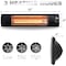 Dr Infrared Heater Black 1500-Watt Electric Carbon Infrared Space Heater Wall or Ceiling Mount with Remote Control DR-238 - alternate 3