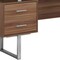 Homeroots 60" Brown and Silver Computer Desk With Three Drawers 333369 - alternate 4