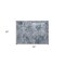 Homeroots 2' X 3' Blue Abstract Washable Non Skid Indoor Outdoor Area Rug 564233 - alternate 3