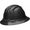 Ironwear High Density Polyethylene Full Brim Hard Hat Gloss Black Graphite 3970-BL-CFSP - alternate 2