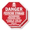 Signmission Danger Pesticide Storage Authorized, 6 inch X 6 inch, Plastic Sign, 2PK OC-P-2PACK-6-45 - alternate 1