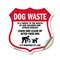 Signmission Dog Poop Shield Sign Dog Waste Is A Thre, 12 Inch X 12 Inch, Vinyl Decal SHI-D-12-374 - alternate 1
