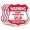 Signmission No Parking Without Permit Shield Sign Wa, 6 inch X 6 inch, Vinyl Decal, 5PK SHI-D-5PACK-6-398 - alternate 1