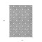 Homeroots 8' X 10' Gray And Ivory Geometric Washable Indoor Outdoor Area Rug 594710 - alternate 2