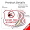 Signmission Alligator Warning Shield Sign Do Not Fee, 4 inch X 4 inch, Vinyl Decal, 5PK SHI-D-5PACK-4-355 - alternate 4