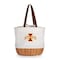 Picnic Time Family Of Brands NCAA Iowa State Cyclones Coronado Canvas and Willow Basket Tote - Picnic Bag 203-00-187-234-0 - alternate 1