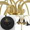 Jonathan Y Vivian 61" 10-Light Mid-Century Modern Iron Medusa Multi Head LED Floor Lamp, Black/Brass Gold JYL3096B - alternate 4