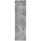 Homeroots 8' Runner Gray Abstract Washable Non Skid Indoor Outdoor Runner Rug 564261 - alternate 6