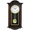 Bedford Clock Collection Noah 22 Inch Chestnut Wood Chiming Pendulum Wall Clock BED-NOAH - alternate 1