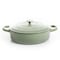 Crock-Pot Crock Pot Artisan 5 Qt Round Enameled Cast Iron Braiser Pan with Self Basting Lid in Pistachio Green 124963.02 - alternate 5