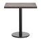 Flash Furniture Bennett 24 in x 30 in Solid Wood Indoor Tabletop in Dark Brown with 18 in Round Dining Height GSF-REC2430-DKBRN-TR18-GG - alternate 3